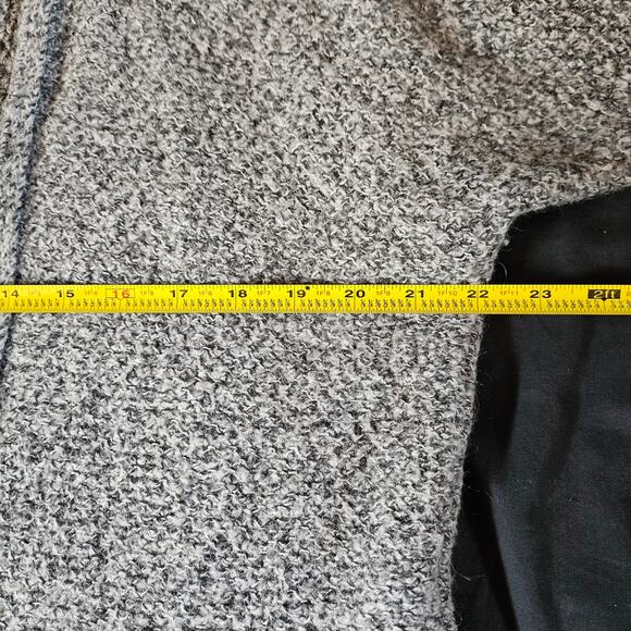 Express Gray Wool Blend Sweater Cardigan Size S Casual Minimalist Professional - Picture 7 of 9